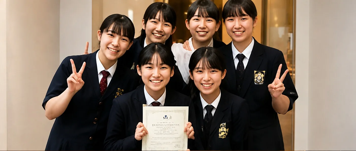 學生合影