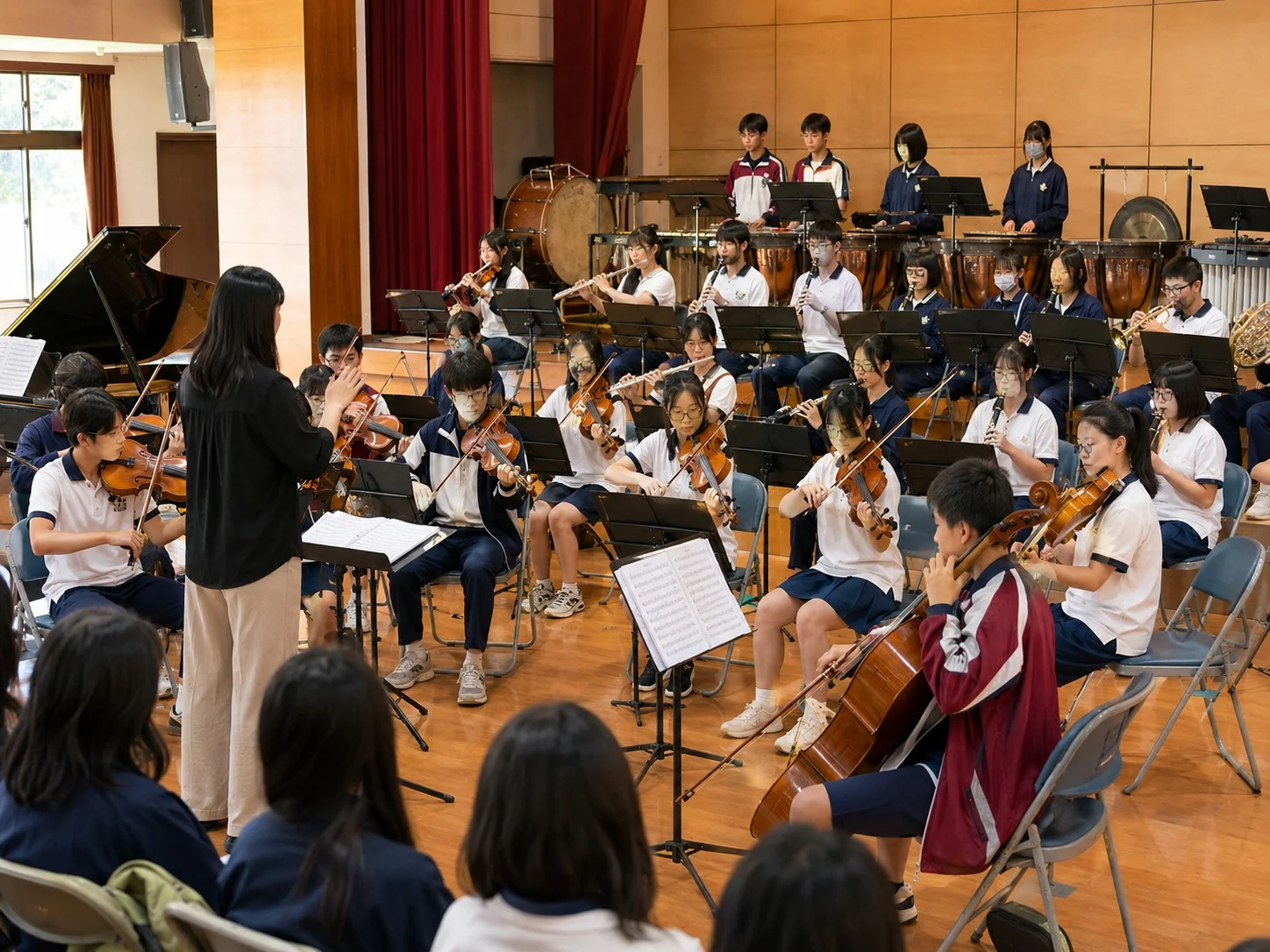 臺灣校園樂團於學校舞臺演出