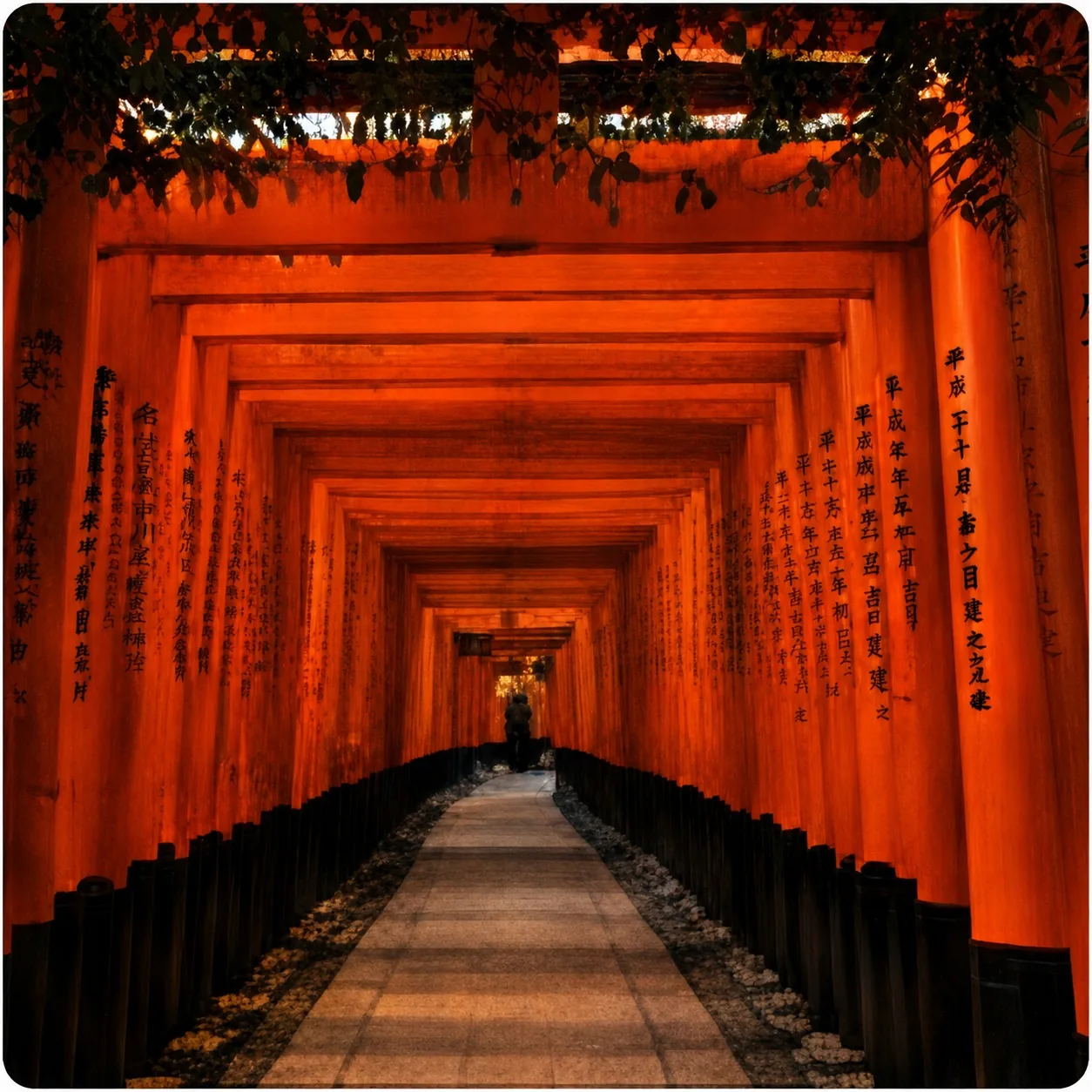 京都伏見稻荷千本鳥居文化意象